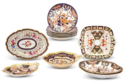 Lot 341 - Assembled Set of English Imari Palette...