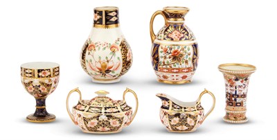 Lot 260 - Group of English Imari Palette Porcelain Table...