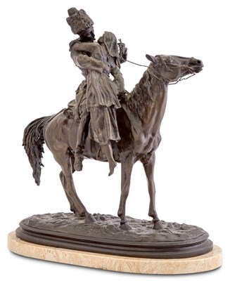 Lot 326 - Bronze Group of The Farewell Kiss After a...