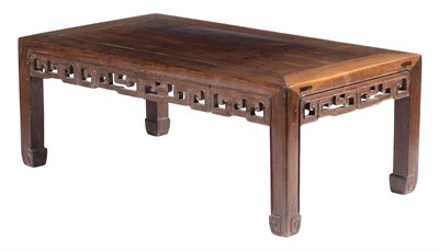 Lot 304 - A Chinese Huanghuali Low Table Late Qing...