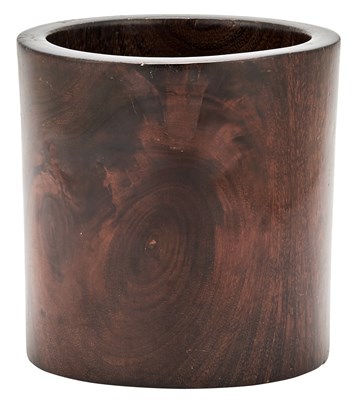 Lot 301 - A Chinese Jichimu Brushpot Qing Dynasty...