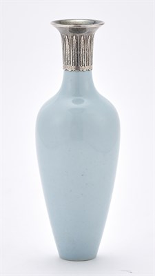 Lot 137 - A Chinese Claire de Lune Porcelain Amphora...