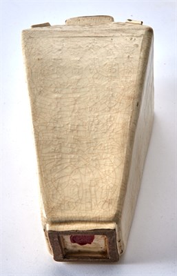Lot 119 - A Chinese Ivory Crackle Glazed Earthenware...