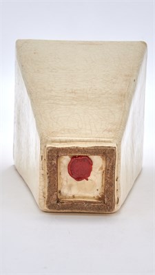 Lot 119 - A Chinese Ivory Crackle Glazed Earthenware...