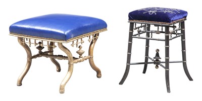 Lot 306 - Two Victorian Faux Bamboo Gilt and Parcel Gilt...