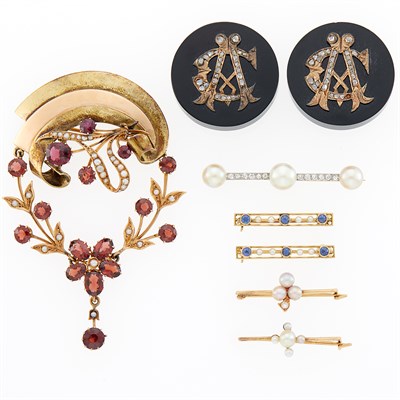 Lot 1163 - Group of Antique Jewelry