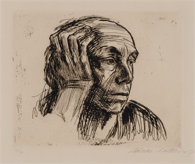 Lot 94 - Käthe Kollwitz (1867-1945) SELBSTBILDNIS...