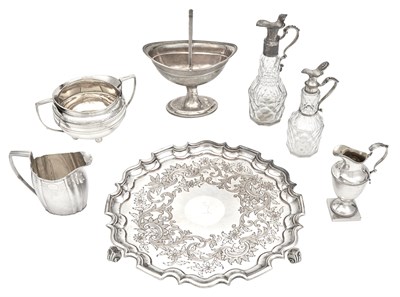 Lot 279 - Group of Georgian Sterling Silver Table...