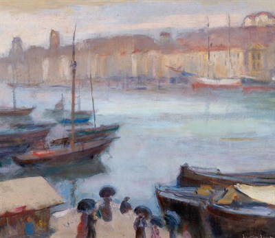 Lot 1 - Lucien Abrams American, 1870-1941 Harbor,...