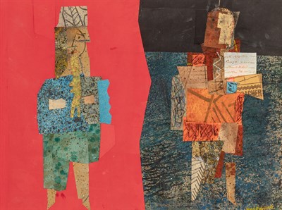 Lot 64 - Max Papart French, 1911-1994 Deux Musiciens,...