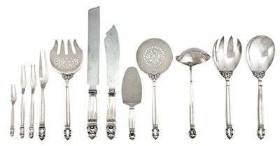 Lot 207 - Group of Georg Jensen Sterling Silver Acorn...