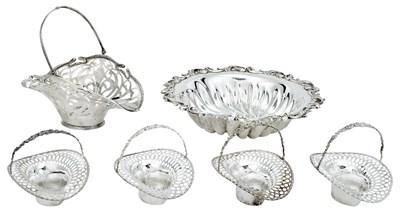 Lot 1116 - Group of American Sterling Silver Baskets and...