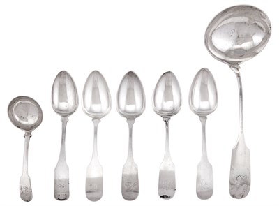 Lot 1140 - Group of American Federal Coin Silver Flatware...