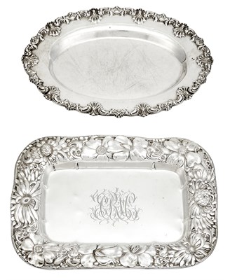 Lot 1120 - Two American Sterling Silver Platters 20th...