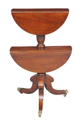 Lot 1155 - Classical Mahogany Drop-Leaf Two-tier...