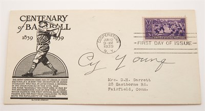 Lot 3108 - Young, Cy Signed FIrst Day Cover Clean and...