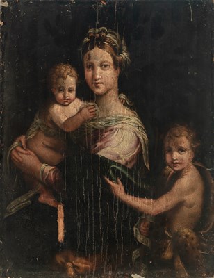 Lot 21 - Continental School 19th Century Mother and...