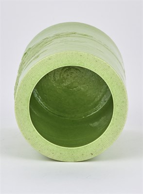 Lot 184 - A Chinese Molded Paste Porcelain Brush Pot by...