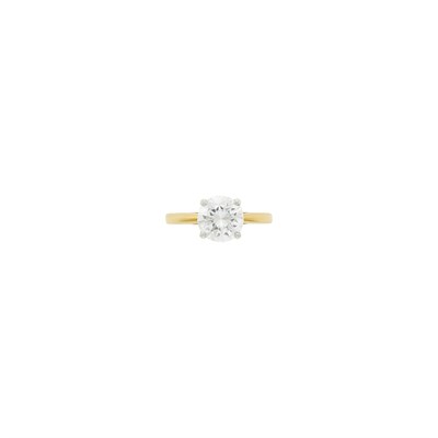 Lot 160 - Gold, Platinum and Diamond Ring
