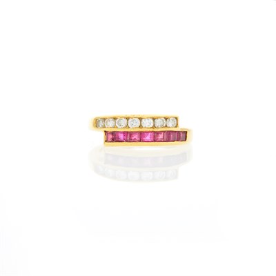 Lot 1096 - Gold, Ruby and Diamond Ring