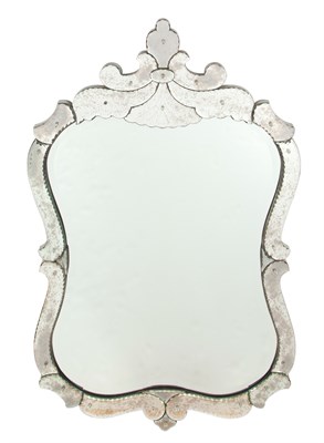 Lot 224 - Venetian Style Mirror Framed Mirror Height 52...