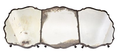 Lot 12 - Three-Piece Silverplate Mirror Plateau Length...