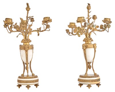 Lot 267 - Pair of Louis XVI Style Gilt-Metal and Marble...