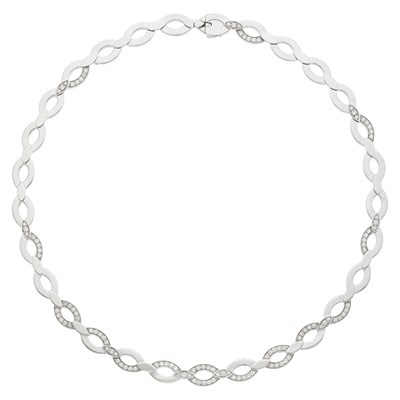 Lot 121 - Cartier White Gold and Diamond 'Diadea' Necklace, France