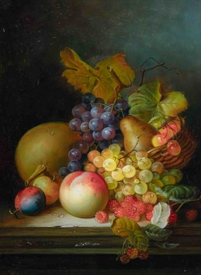 Lot 91 - 19th Century School Still Life with Fruit in a...