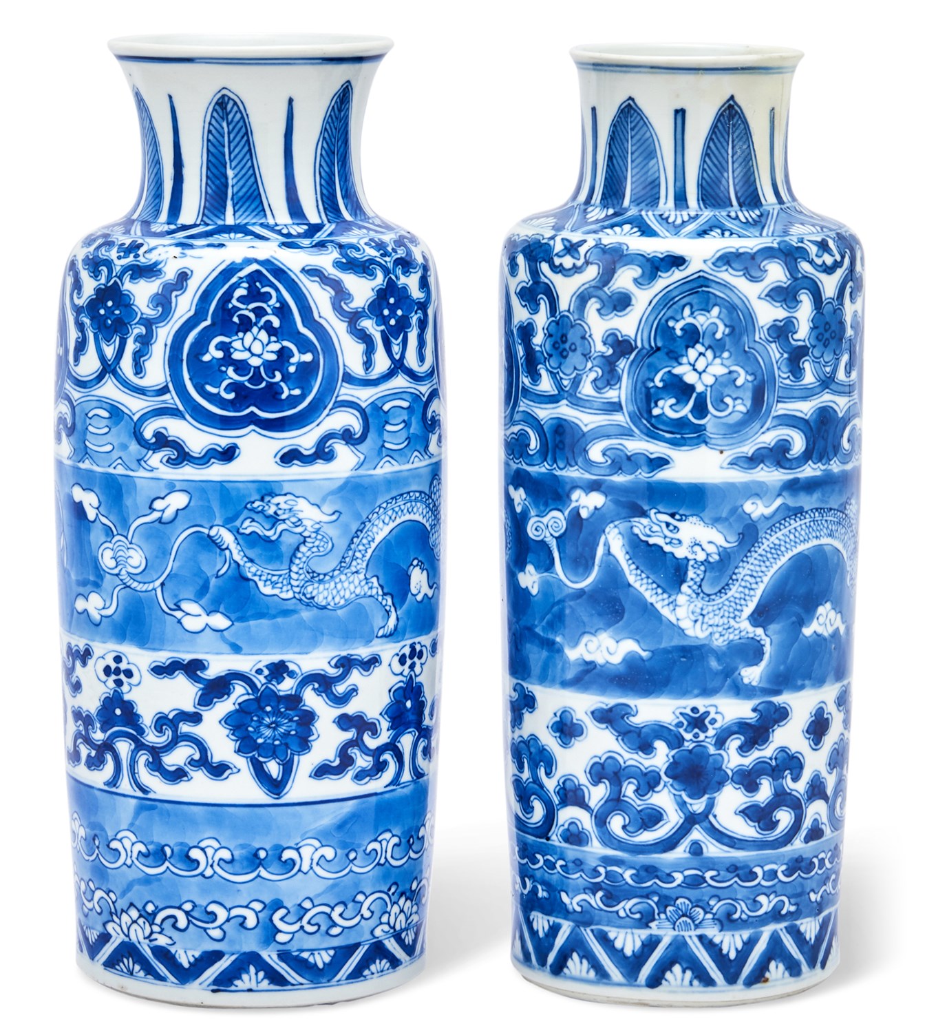 Lot 136 - A Matched Pair of Chinese Blue and White...