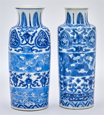 Lot 136 - A Matched Pair of Chinese Blue and White...