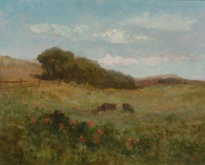 Lot 18 - Jean Charles Cazin French, 1841-1901 Cows...
