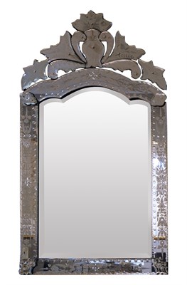 Lot 118 - Venetian Style Etched Mirror Framed Mirror...