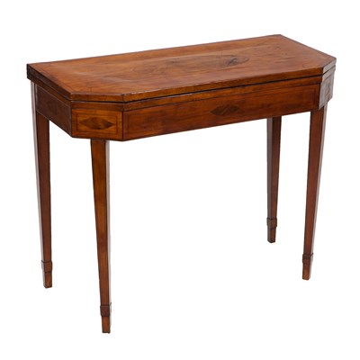 Lot 171 - George III Mahogany Fold-Over Games Table...