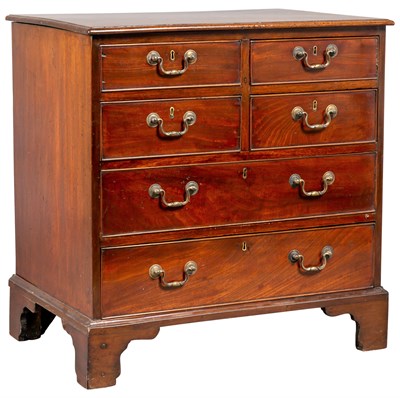 Lot 160 - George III Mahogany Chest of Drawers Height 28...