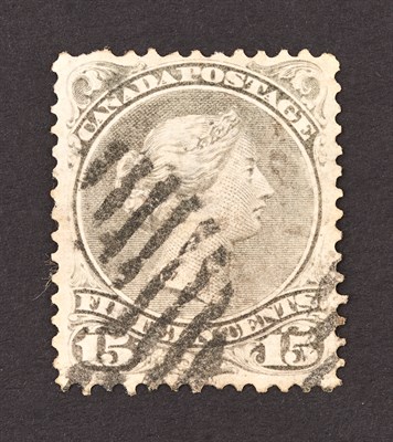 Lot 3175 - Canada 1868 15 Cent Script Watermark, Used...