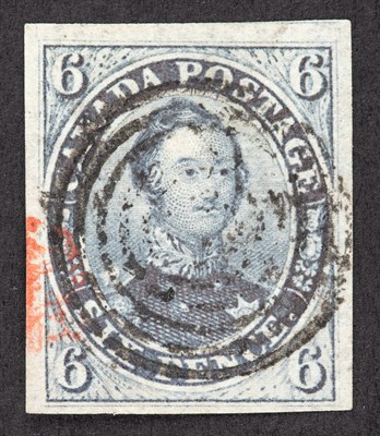 Lot 3151 - Canada 1851 Imperforate Laid Paper 6 Pence...