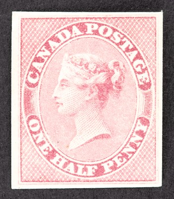 Lot 3156 - Canada 1857 Imperforate 1/2 Pence Rose Never...