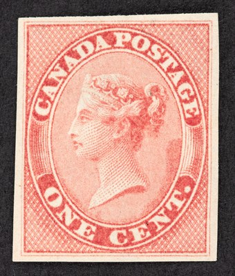 Lot 3163 - Canada 1859 1 Cent Rose Imperforate Single...