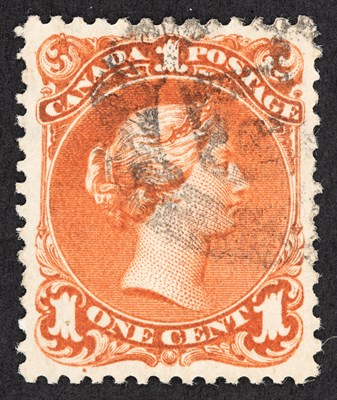 Lot 3168 - Canada 1868-76 1 Cent Brown Red Used Partial...