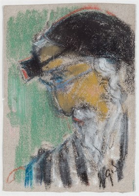 Lot 87 - 20th Century School Man with Tefillah Signed...