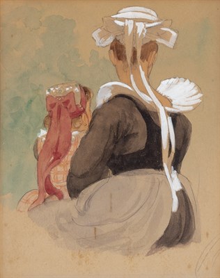 Lot 88 - 20th Century School Mother and Daughter...