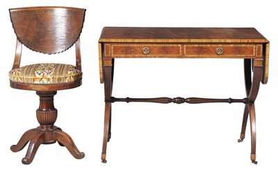 Lot 222 - George III Inlaid Mahogany Sofa Table Height...