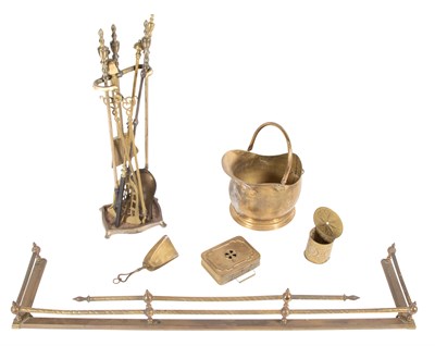 Lot 121 - Group of Fireplace Equipment Comprising a...