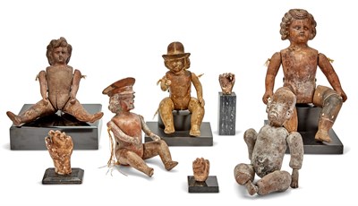 Lot 368 - Group of Amusing Folk Art Style Terracotta...
