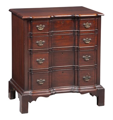 Lot 223 - Chippendale Style Mahogany Blockfront Chest of...