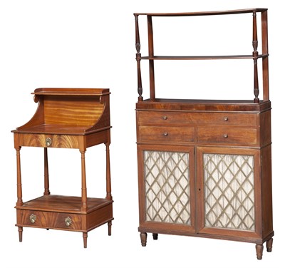 Lot 199 - George III Style Mahogany Chiffonier Height 57...