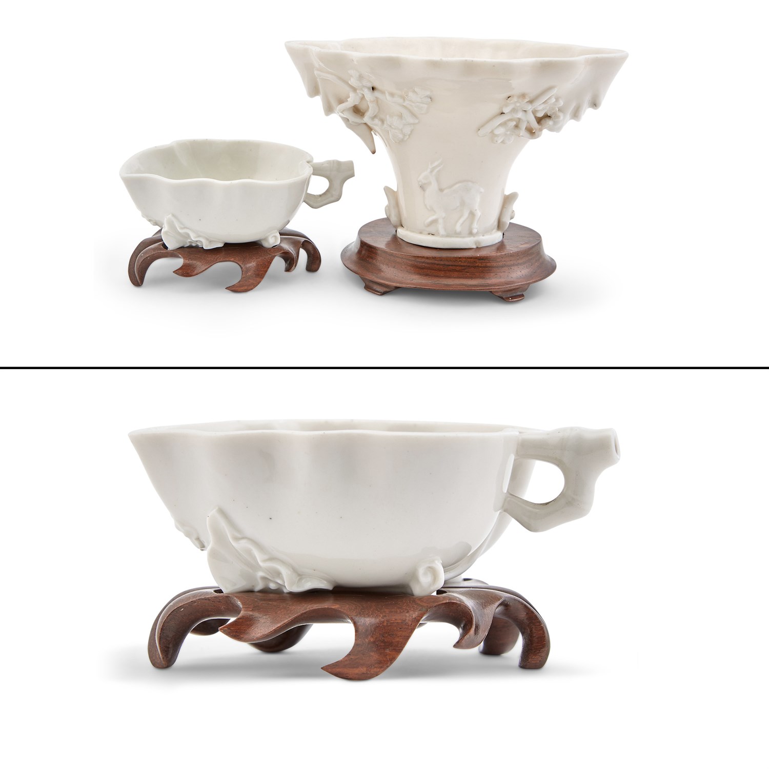 Lot 156 - Two Chinese Blanc de Chine Porcelain Vessels...