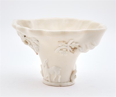 Lot 156 - Two Chinese Blanc de Chine Porcelain Vessels...