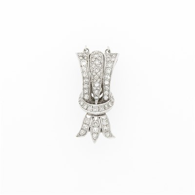 Lot 1058 - White Gold and Diamond Enhancer